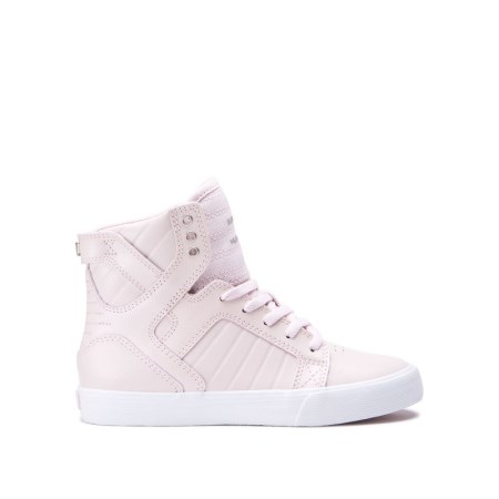 Supra Skytop Rosa Høye Sneakers Barn [NO-9-Z605]